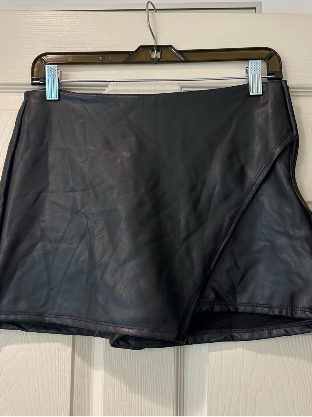 Altar'd State Black Faux Leather Skirt